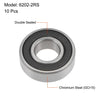 Chrome Steel P6 Deep Groove Ball Bearing 15x35x11mm 10pcs
