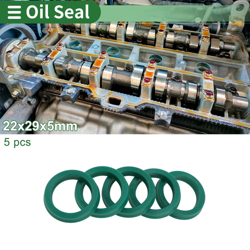 Make Model Oil Seal 22x29x5mm Rotary Shaft Seal TPU 5 Pcs