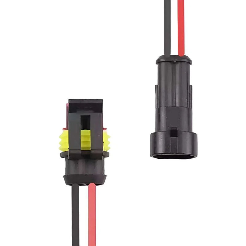 Set Electrical Cable 2 x Pin Connector Plug