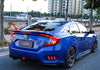 Honda Civic 4DR Sedan ABS Blue RS Spoiler Wing with Light (2016-2021)