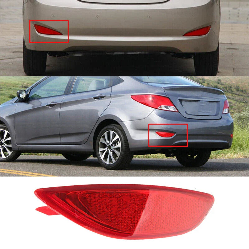 Hyundai Accent Left Rear Bumper Reflector Light (2008-2015)