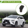 Lexus RX350 2023-2024 Black Brown Faux Leather Car Gear Shift Knob Cover