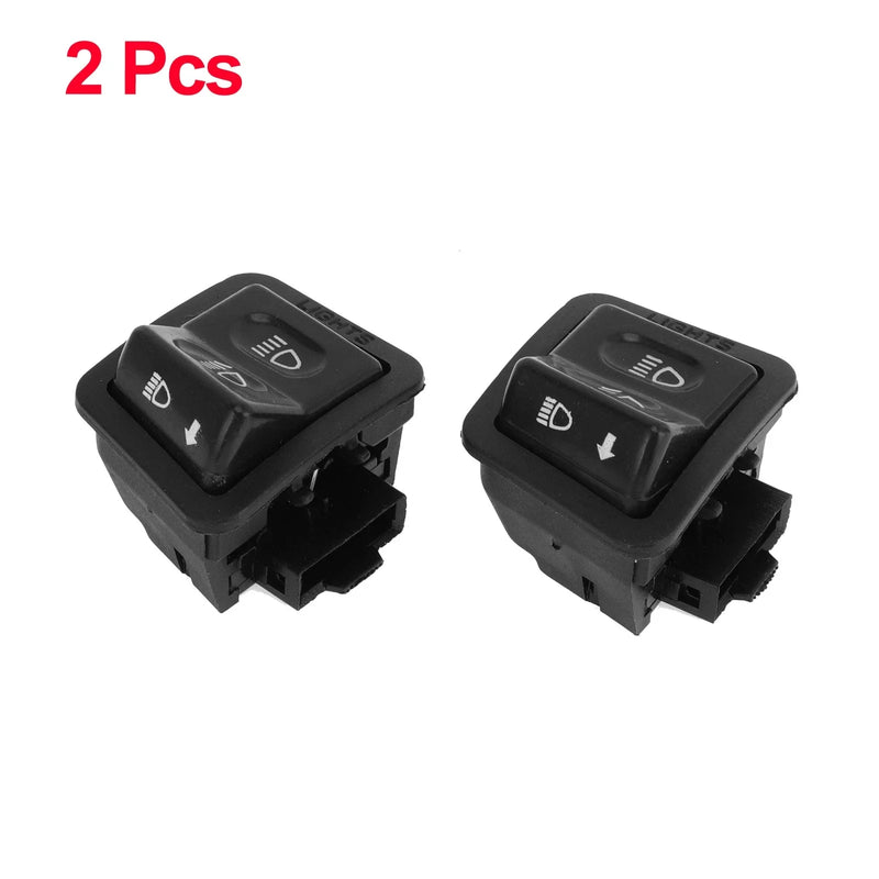 DC Scooter Motorcycle 2 x Headlight Push Button Switch