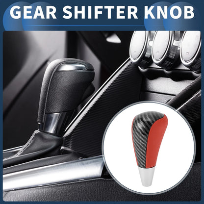 Automatic Gear Shifter Knob for Toyota 4Runner 2003-2021 Faux Leather Black Red