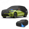 Tesla Model 3 (2017-2024) Black Blue 210D-PU Waterproof Car Cover