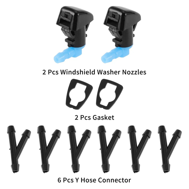 Ford Windshield Washer Nozzle & Hose (2013-2019)