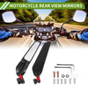 M8 / M10 M8/M10 / Motorcycle Rear View Mirrors Black Red Aluminum Alloy