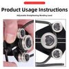 Automotive Manual Pipe Straightener / Brake Lines / Adjustable T Handle Chrome Vanadium