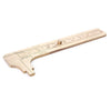 Gem & Bead Measuring 4 Inch Brass Caliper Sliding Vernier Ruler Gauge