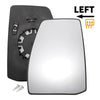Ford Tourneo Left Side White Mirror Glass w/ Back Convex Heated (12-22)