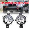 BMW X5 Pair Front Bumper Fog Light Lens Fog Lamp Cover Clear (2011–2013)