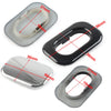 Harley Road Street Glide FLHR FLHX Chrome Antenna Hole Accent Filler Cover