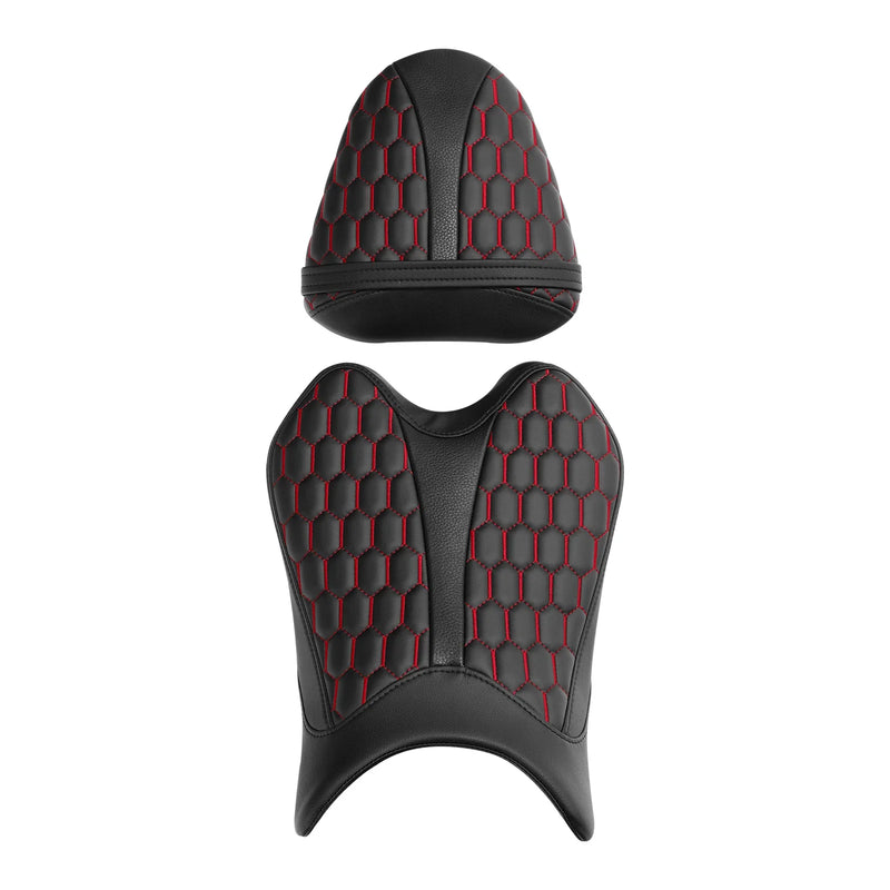 Yamaha YZF R6 (2008-2016) Black Red Rider & Passenger Seats