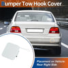 BMW 525i 528i 530i 540i White Rear Tow Hook Cover