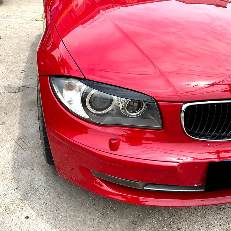 BMW E81 E82 E87 E88 (2004-2011) Glossy Black Headlight Eyelid Trim