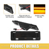 Chevy Camaro 1 Pair Front LED Side Marker Light Amber Black