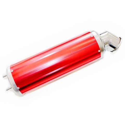 150cc 250cc PIT Quad Dirt Bike ATV 460mm RED Alloy Exhaust Muffler + Clamp