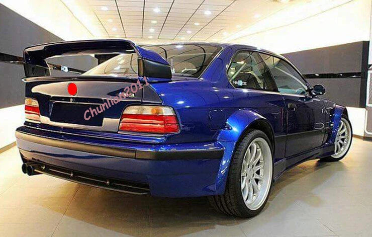 BMW E36 M3 Coupe - ABS Primed Black Rear Truck Spoiler (1992-1998)