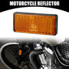 Motorcycle 4pcs 2.20x0.98in Universal Reflector Rectangle Orange