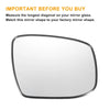 Honda Jazz Fit Left Right White Mirror Glass Pair Non-heated (2002-2008)