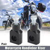 Motorcycle Black Handlebar Mounting Riser Clamp 7/8" 22mm