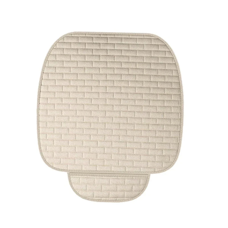 Car - Anti-Slip Protector Mat Accessories Beige Front Seat Cushion Cover
