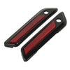 Harley Touring Black/Chrome Saddlebag Latches Covers (2014-2023)