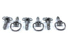 Motorcycle 6x DZUS FASTENERS D-RING FAIRING STUDS