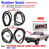Windshield Door Rubber Set 4 Fits Toyota Hilux LN85 LN90 2D Pickup 1989-95