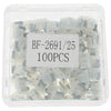 100 x Low Profile Mini Blade Fuses 25 Amp Clear