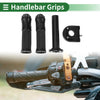 Motorcycle 7/8" 22mm Hand Grips Cover Rhombus Pattern Black
