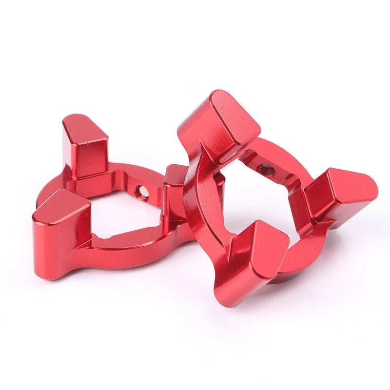 Universal Motorcycle - RED 17mm Front Anodized Fork Preload Adjusters