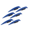Universal Motorcycle Blue Fairing Winglets Side Spoiler Deflector Air Wings