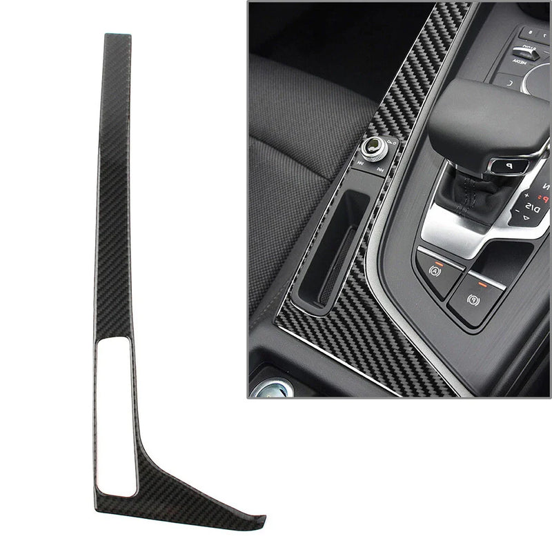 Audi A4 B9 A5 S5 Carbon Fiber Console Gear Shift Trim Cover (2017-2020)