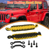 Jeep Wrangler JK JL with Brackets Black Yellow Door Limiting Straps Set