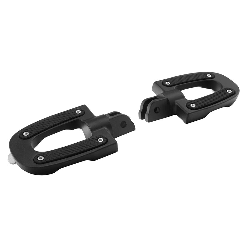 Harley Softail Sport Glide Matte Black Front Driver Footpegs (2018-2025)