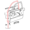 Toyota Corolla 1991-1998 Front Door Weatherstrip Set