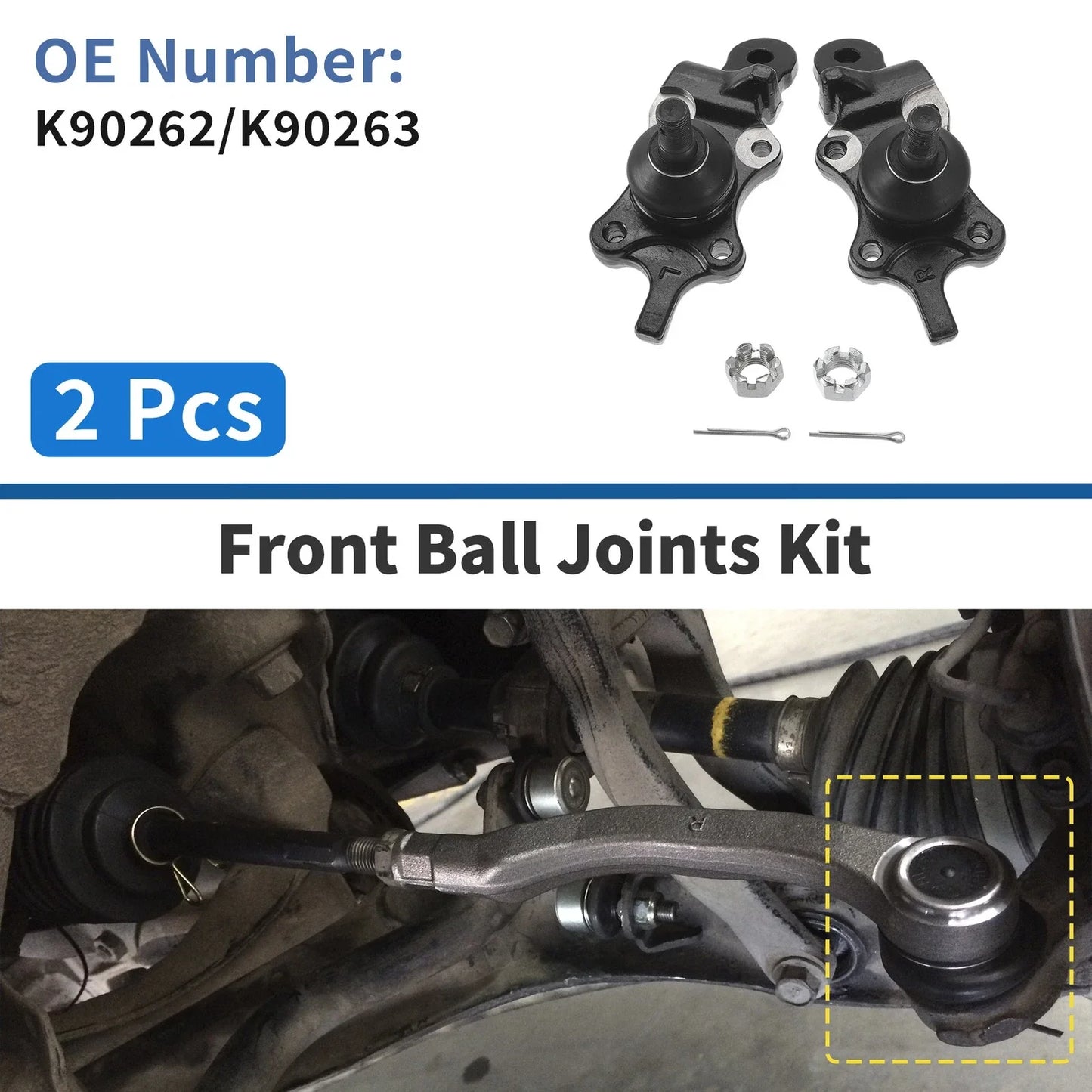 2 x Front Lower Ball Joints for Toyota Tundra (2000-2002)