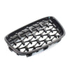 BMW 1 Series Diamond Meteor Front Kidney Grille Gloss Black (2011-2014)