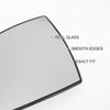 Ford Galaxy Left Side White Mirror Glass w/ Back Convex Heated (2006-2015)