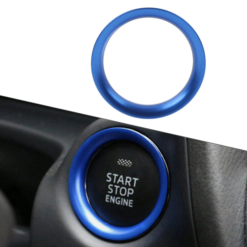 Mazda 3 6 Atenza CX-5 Blue Engine Start Push Button Ring Trim (2003-2023)