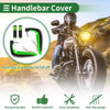 Motorcycle Hand Grips Covers, Handlebar Covers, Aluminum Alloy, Green