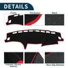 Subaru Forester SH Series (2007-2012) Black Red Dash Cover Mat