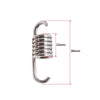 GY6 3pcs/Silver Tone Scooter Motorcycle Exhaust Muffler Pipe Swivel Spring