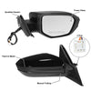 Honda Civic 3 Pin Right Side Exterior Door Mirror Assembly Black (2016-2021)