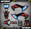 Husqvarna TC 50 Custom Graphics Kit BARBED STYLE (2017-2023)