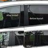 Ford Edge, Lincoln MKX 8x Black Door Pillar Post Trims (2007-2014)