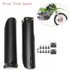 Pit Bike Pair Front Fork Leg Guards / Protector Slider Round Black