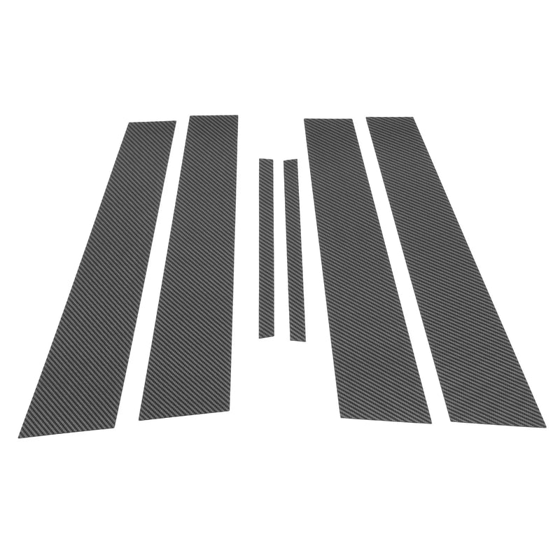 Dodge Charger 6 x Door Pillar Window Trim Carbon Fiber (2011-2014)