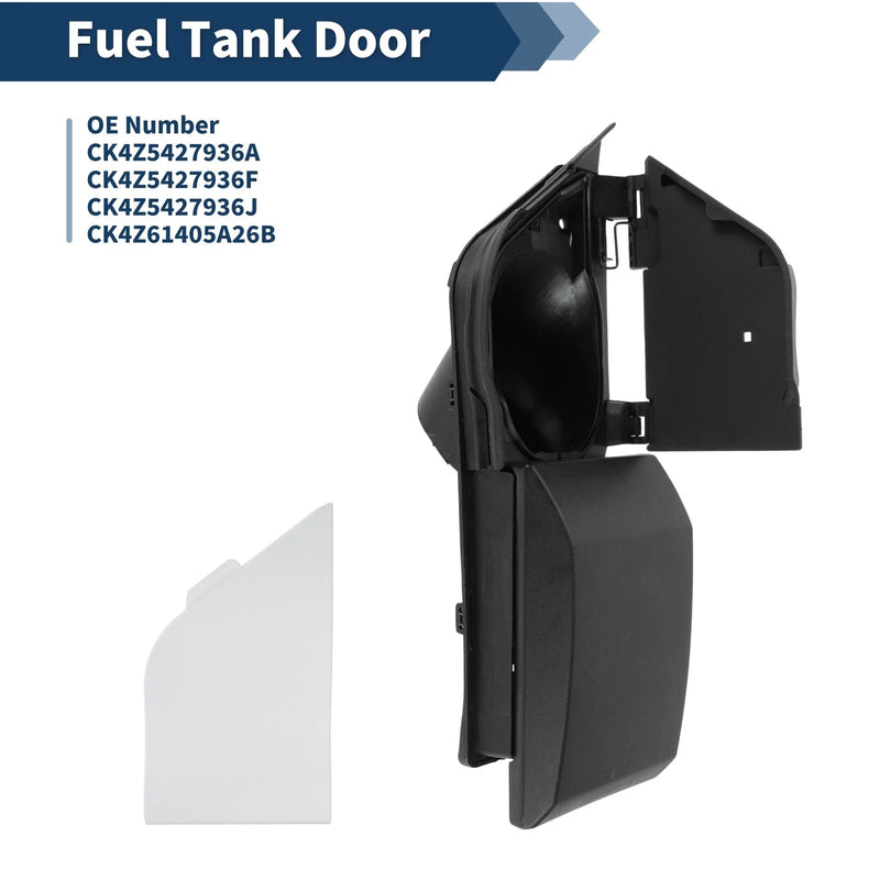 Ford Transit Vans 150 250 350 HD Fuel Tank Door with White Cover (2015-2023)